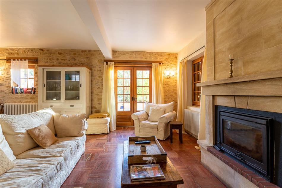 The living room at Brin De Lavande in France