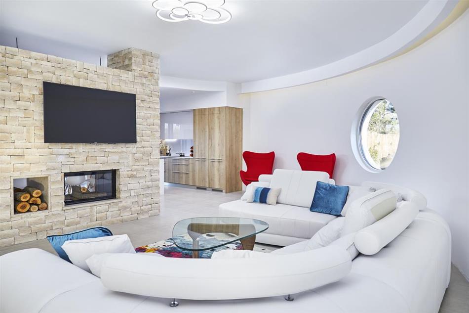 Living room in Casa Jarilo, Croatia