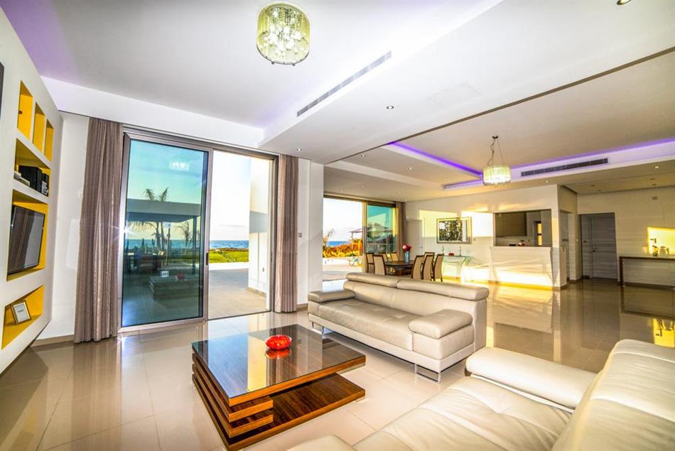 Living room in Limni Beach Villa, Cyprus