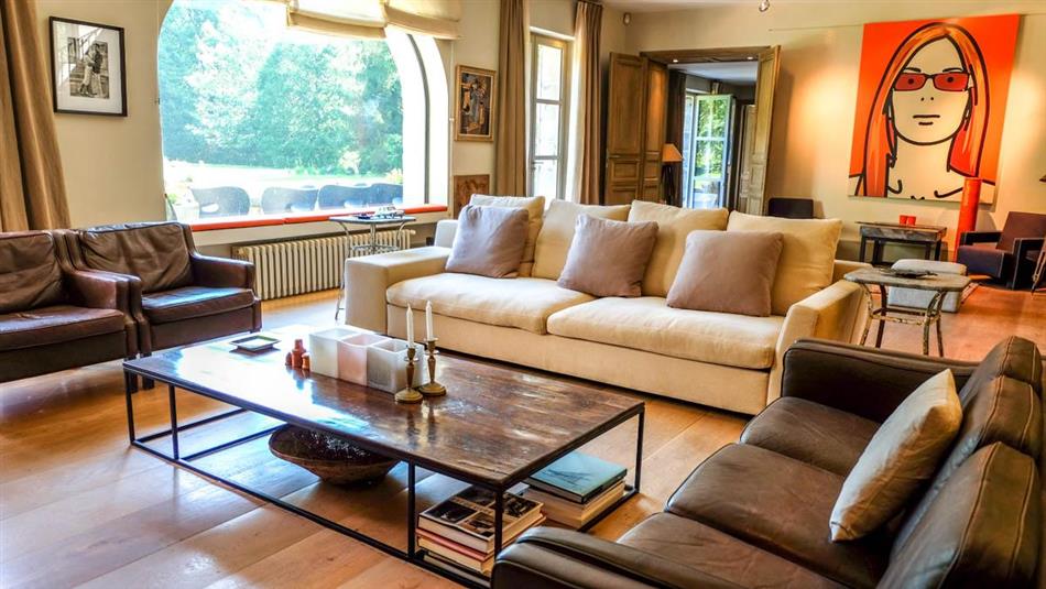 Living room in Manoir Landais, France