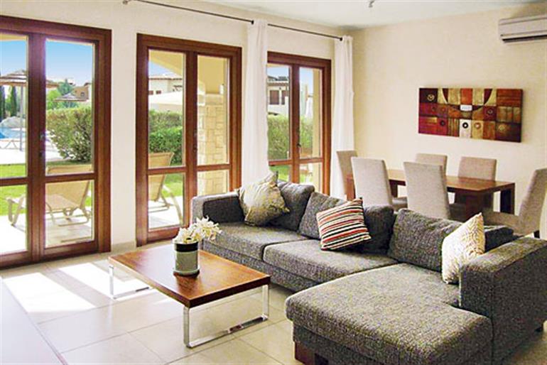 Living room in Theseus Village BC02, Aphrodite Hills