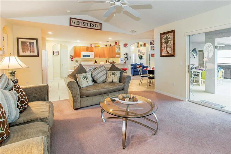 Living room in Villa Anchors Away, Disney Area and Kissimmee
