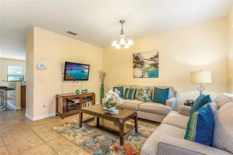 Living room in Villa Buttercup, Disney Area and Kissimmee, Orlando - Florida