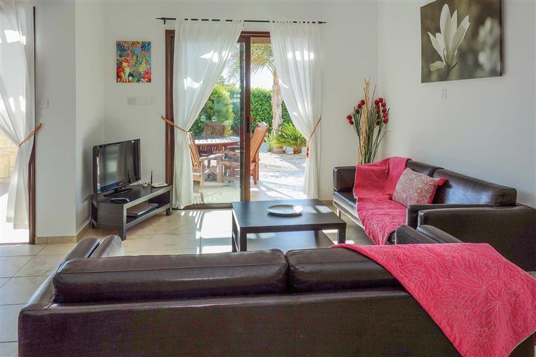 Living room in Villa Eliza, Coral Bay