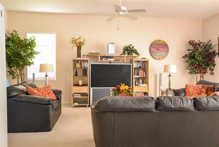 Living room in Villa Evie, Highlands Reserve