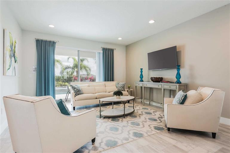 Living room in Villa Falls Drive, Encore, Orlando - Florida