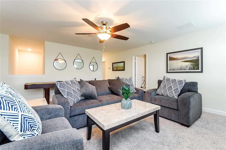 Living room in Villa Hazard street, Champions Gate