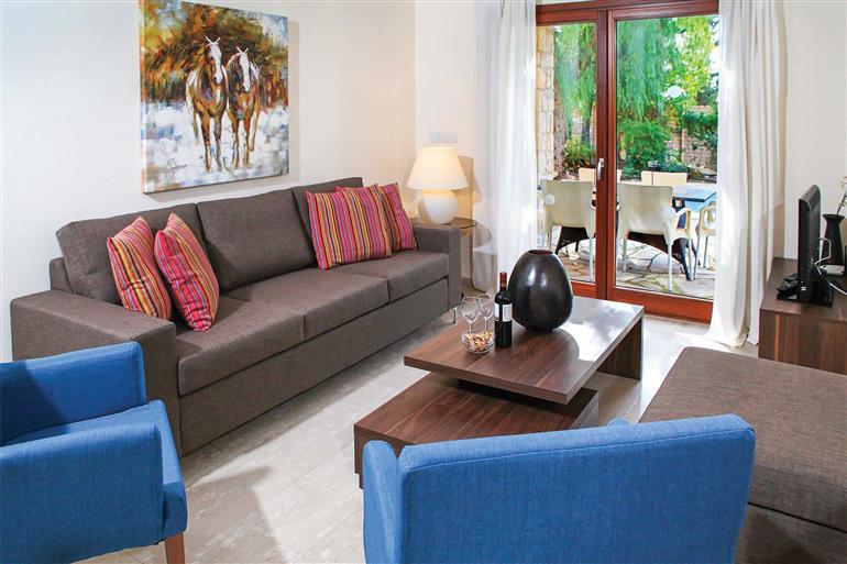 Living room in Villa Hestiades Green Junior 36, Aphrodite Hills