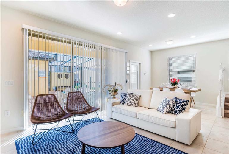 Living room in Villa Huckleberry, Windsor at Westside