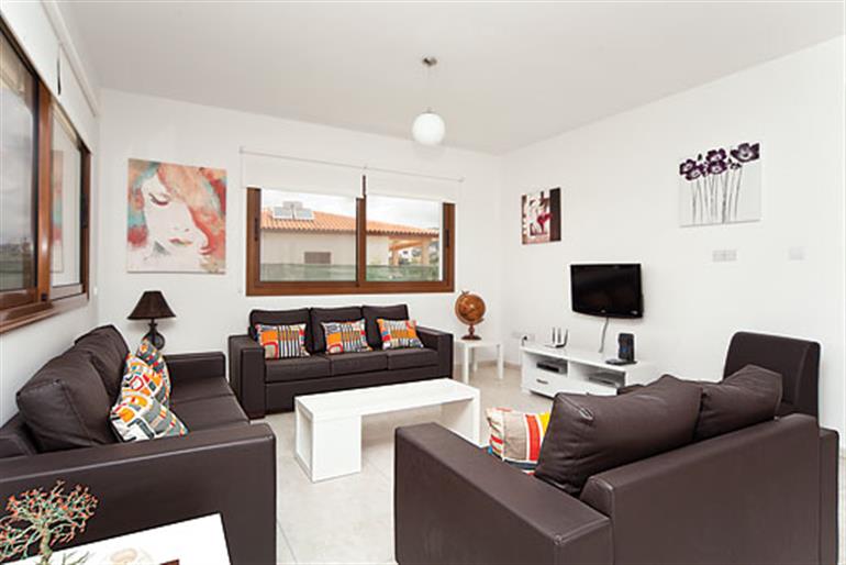Living room in Villa Joulia, Coral Bay Joulia,, Cyprus