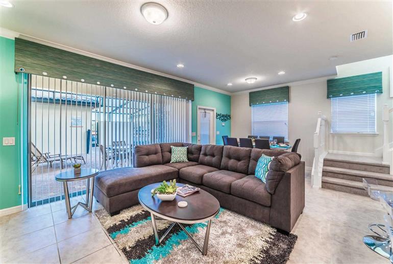 Living room in Villa Majorca Drive, Windsor at Westside