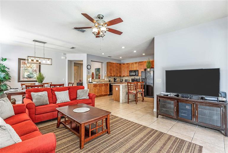 Living room in Villa Marcello Blvd, Disney Area and Kissimmee