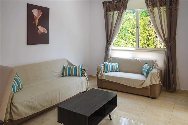 Living room in Villa Marina, Coral Bay