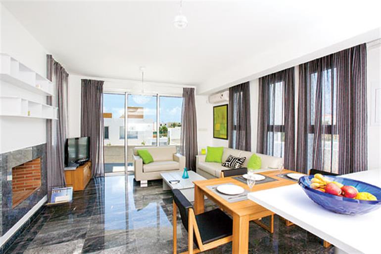Living room in Villa Marine, Paphos on Cyprus