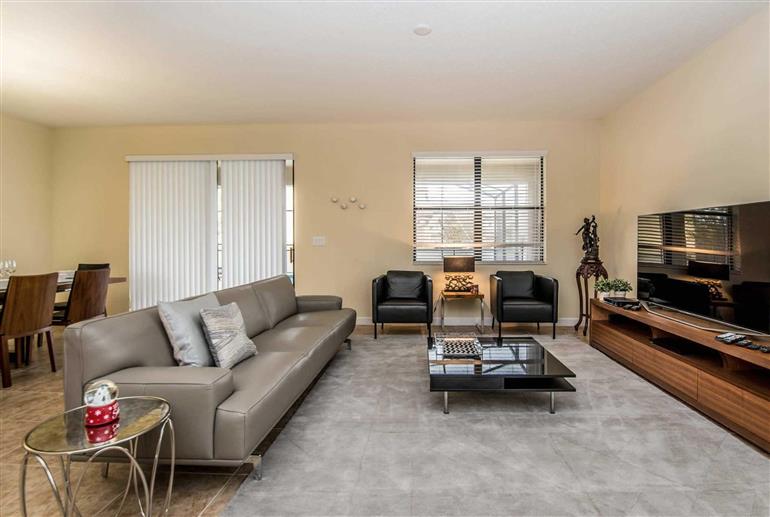 Living room in Villa Papaya, Champions Gate