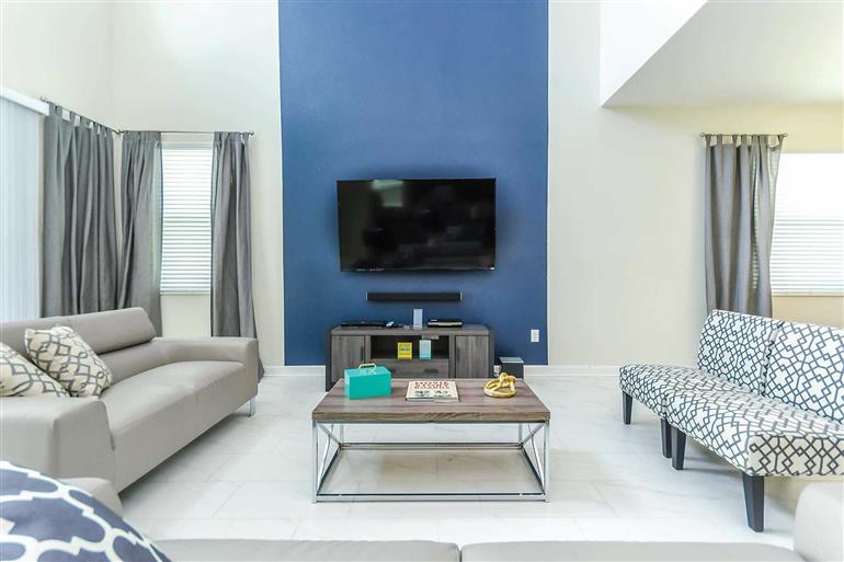 Living room in Villa Peachtree, Champions Gate