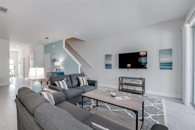 Living room in Villa Pebble, Champions Gate