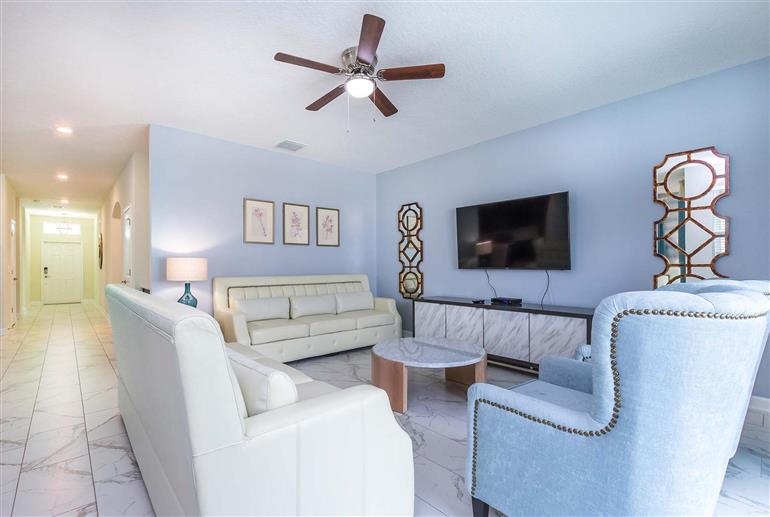 Living room in Villa Pumpkin, Champions Gate