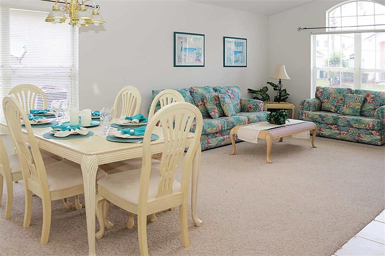 Living room in Villa Sandpiper, Disney Area and Kissimmee