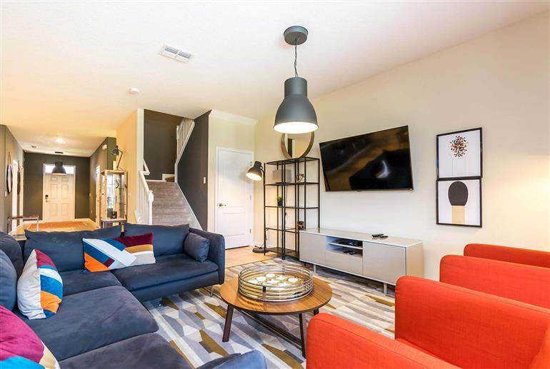 Living room in Villa Starfruit, Champions Gate