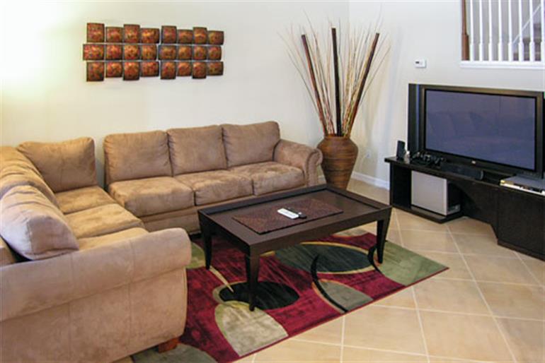Living room in Villa Windsor Palms Executive V, Windsor Palms Disney Area and Kissimmee