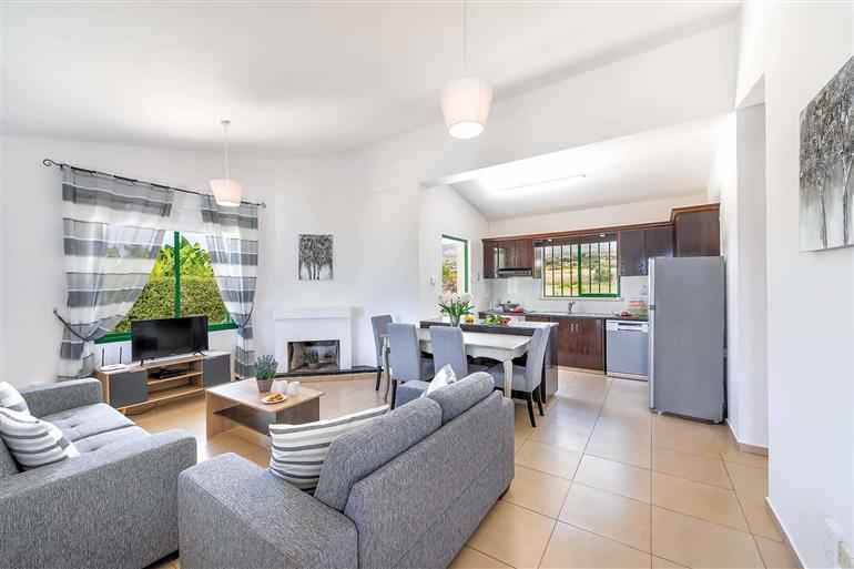 Living room in Villa Xenia, Coral Bay, Cyprus