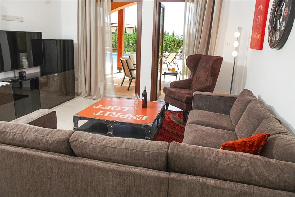 Living room in Villa Xenia, Cyprus