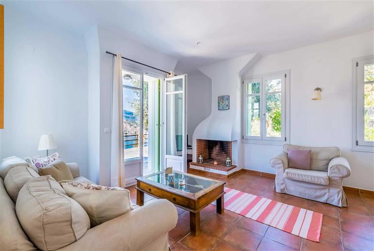 Living room in Zoes Villa, Skopelos Town