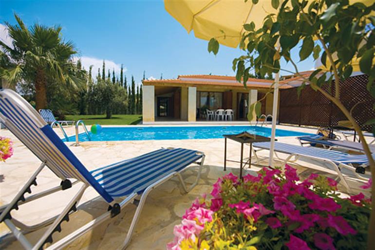 Swimming pool at Evanthia, Latchi