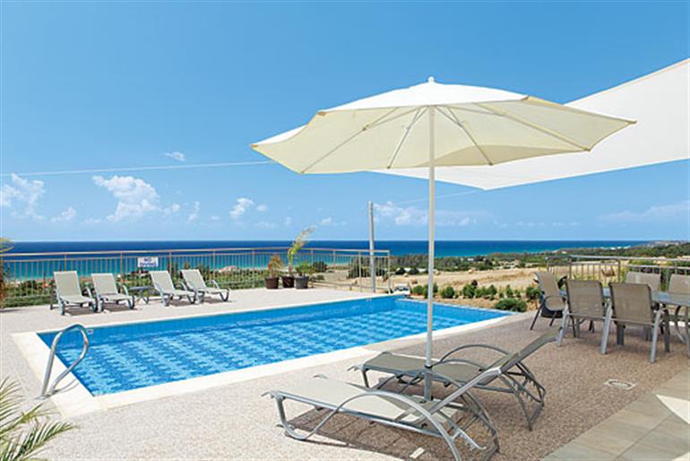 Swimming pool at Freedom Villa, Argaka