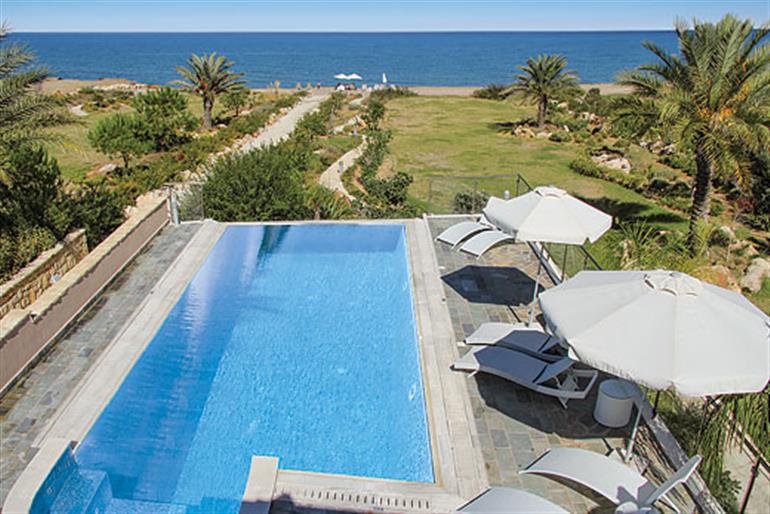 Swimming pool at Galene Beach Villa, Polis