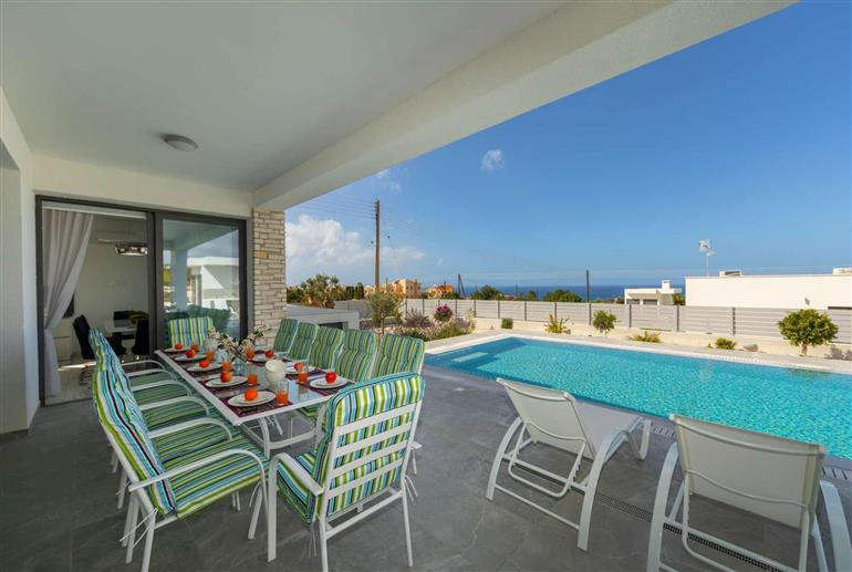 Swimming pool at Villa Adaris, Coral Bay