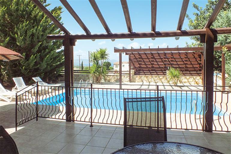 Swimming pool at Villa Agathi, Argaka