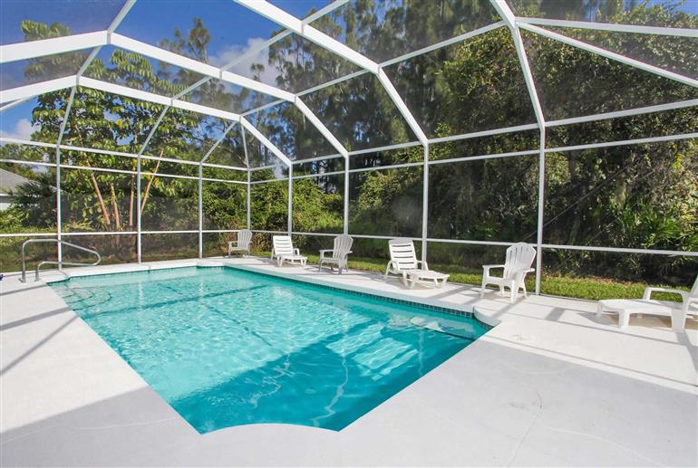 Swimming pool at Villa Butterfly, Englewood