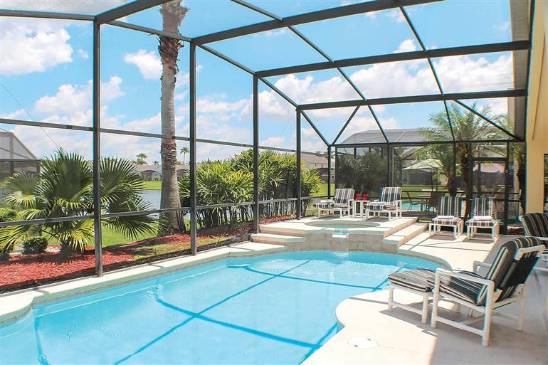 Swimming pool at Villa Pelican, Disney Area and Kissimmee