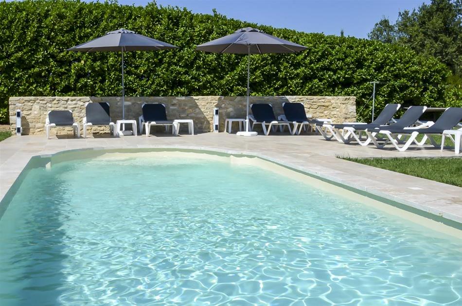 The swimming pool at La Villa Proven’ale in Provence-Alpes, France